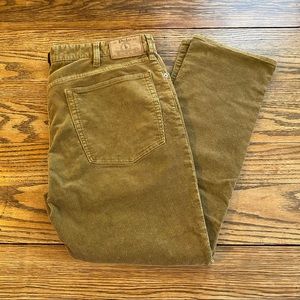 Polo Ralph Lauren Men’s Varick Corduroy Pants Size 38x30 Tan Slim Straight